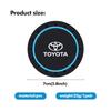 2026 New For Toyota 2pcs Silicone Car Water Cup Holder Coaster Anti Slip Pad Mat For Toyota Avalon Verso Fortuner 4Runner Highla