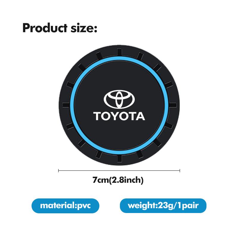 2026 New For Toyota 2pcs Silicone Car Water Cup Holder Coaster Anti Slip Pad Mat For Toyota Avalon Verso Fortuner 4Runner Highla