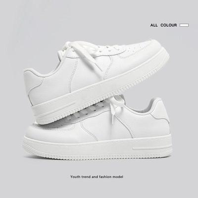 Herren- und Damen-Trend-Sneakers 2024 im Air Force One-Stil mit dicker Sohle in Weiß