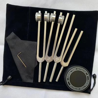 136.1 128 256 512 528 384Hz Aluminium Alloy Tuning Forks Healing Medical Tuning Fork Instrument Percussion Chakras Therapy Yoga Meditation Accessory