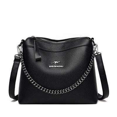 Große Kapazität Tasche Damen Tasche Mode weiche einzelne Schultertasche Umhängetasche Mama Tasche