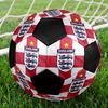 England Football Size 5 Soccer Ball, Machine-Stitched PVC, Durable & High Bounce, All Ages Fit, Fan Merchandise, Matches & Outdoor Use.
