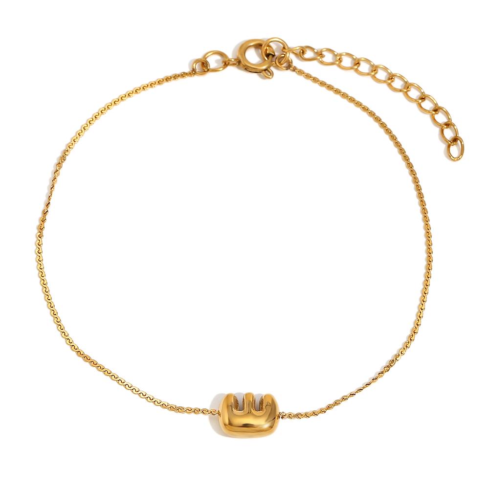 MamacitaSlay Classic 26 Initial Letter S Chain 18K Gold Plated stainless steel bracelet jewellery women Women s accessories