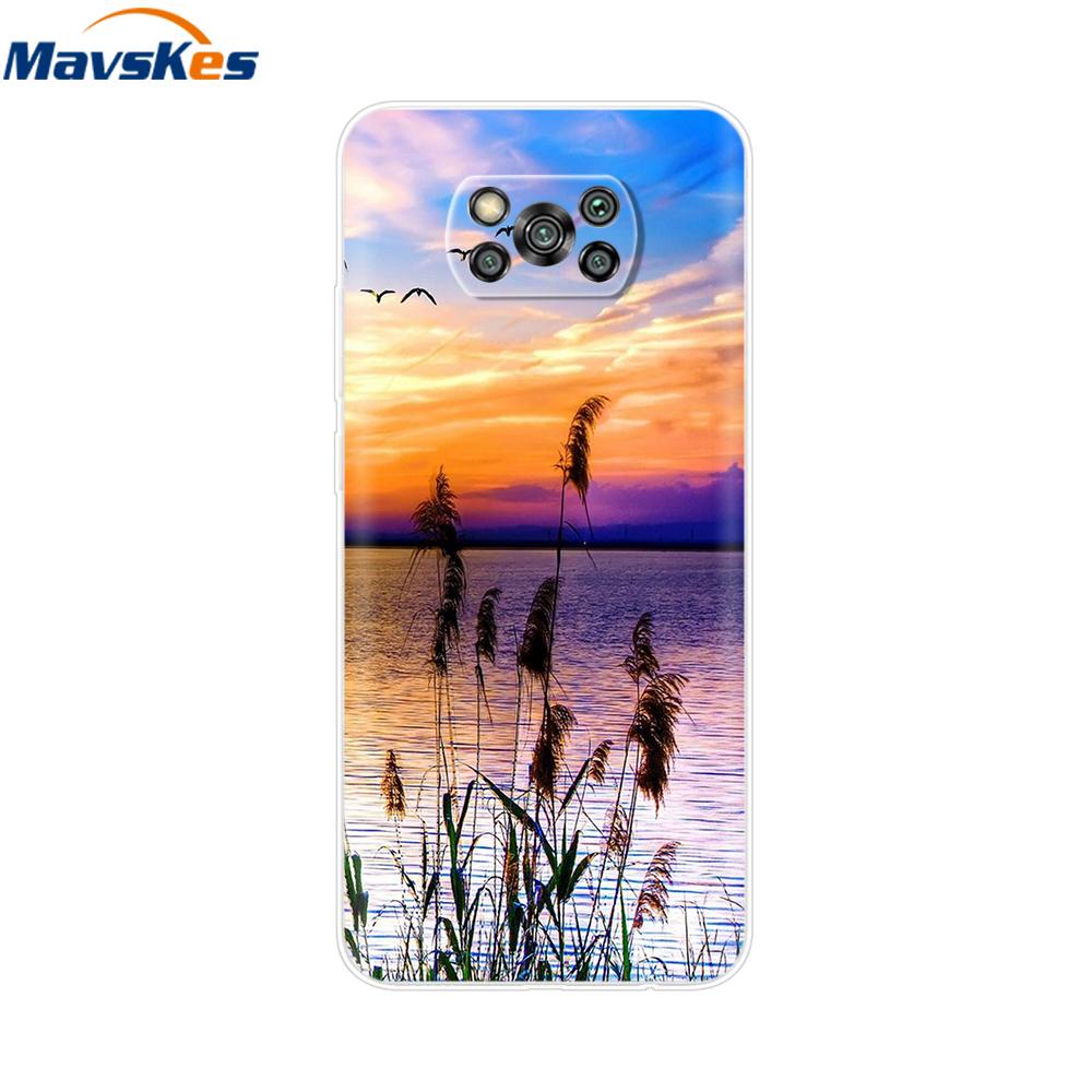 Pour Xiaomi POCO X3 Coque Pour Poco X3 Pro NFC Silicone Souple Arrière Pour Poco X3 POCOX3 X 3 NFC 6.67'' Fundas Coques Coque Pare-chocs