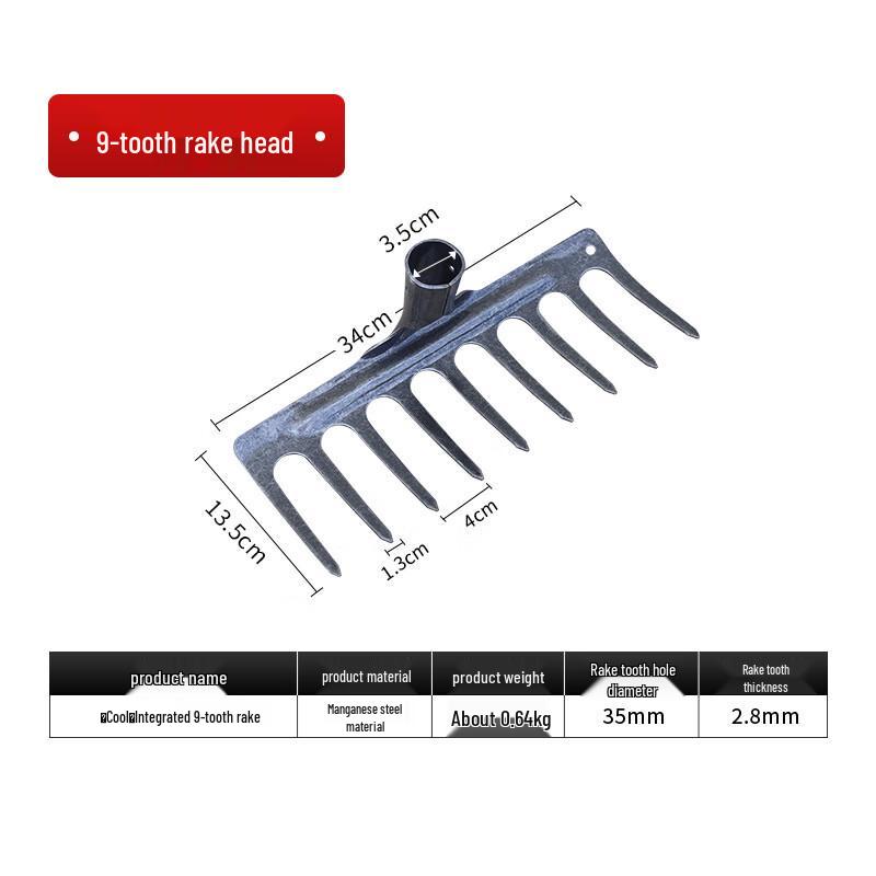 

Integrated Manganese Steel Farm Rake