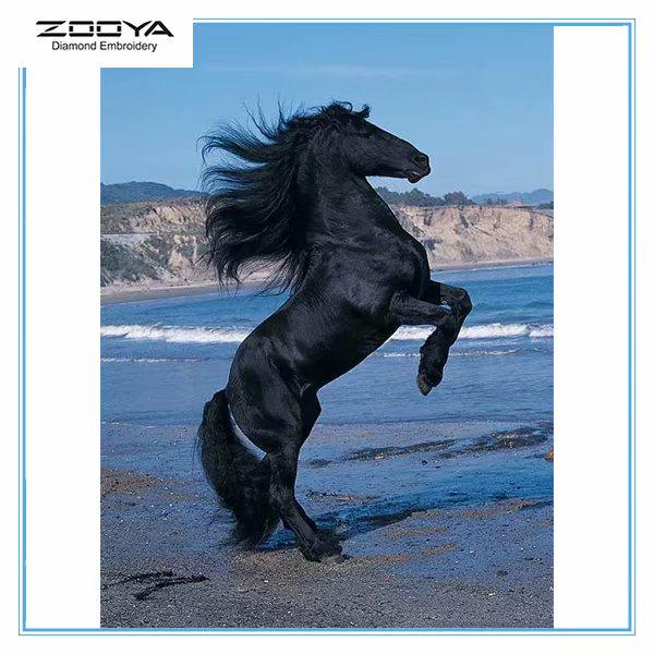 

ZOOYA DIY 5D Полный дрель Алмазная картина Лошадь Животное Вышивка Крестом Мозаика Домашний Декор Подарок 25x20