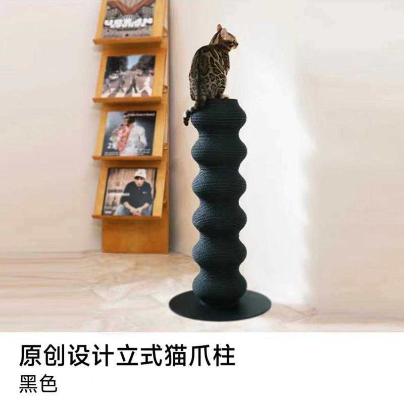 Vertical Cat Scratching Post Durable Sisal Scratch Pole for Climbing Non-Shedding Toy Tree Multi-Level Cat Tree for Indoor Play