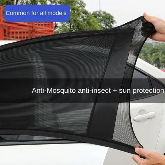 Universal Car Window Sun Shade Mesh UV Protector Net Blind Anti Mosquito