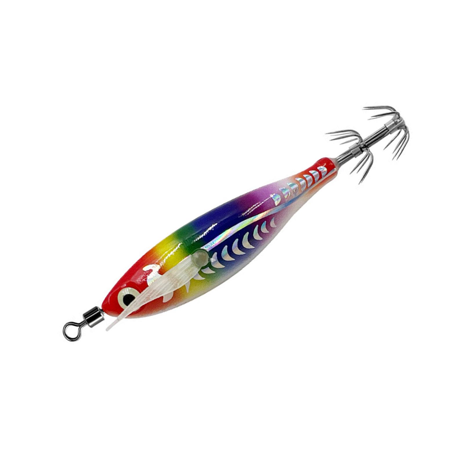 8cm Glow Squid Jig Lures Cuttlefish Sleeve Squid Jig Baits Night Fishing Octopuses Lures Hard Artificial Shrimp Baits