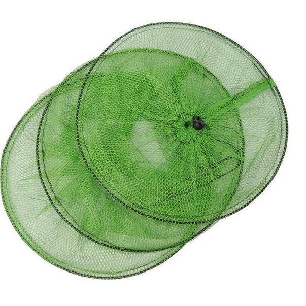 Foldable Mesh Fishing Net: Fish & Shrimp Protector, Simple Trap for Fishing.
