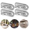 M8 2 Holes Fixed Eye Plate Stainless Steel Hook Loop Ushaped Screws Wall Mount Hanger