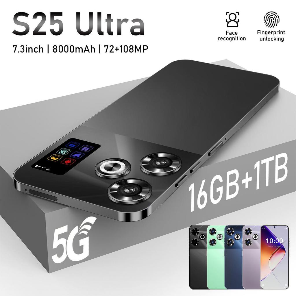 Smartphone S25 Schermo Ultra HD con 16GB+1TB di Memoria
