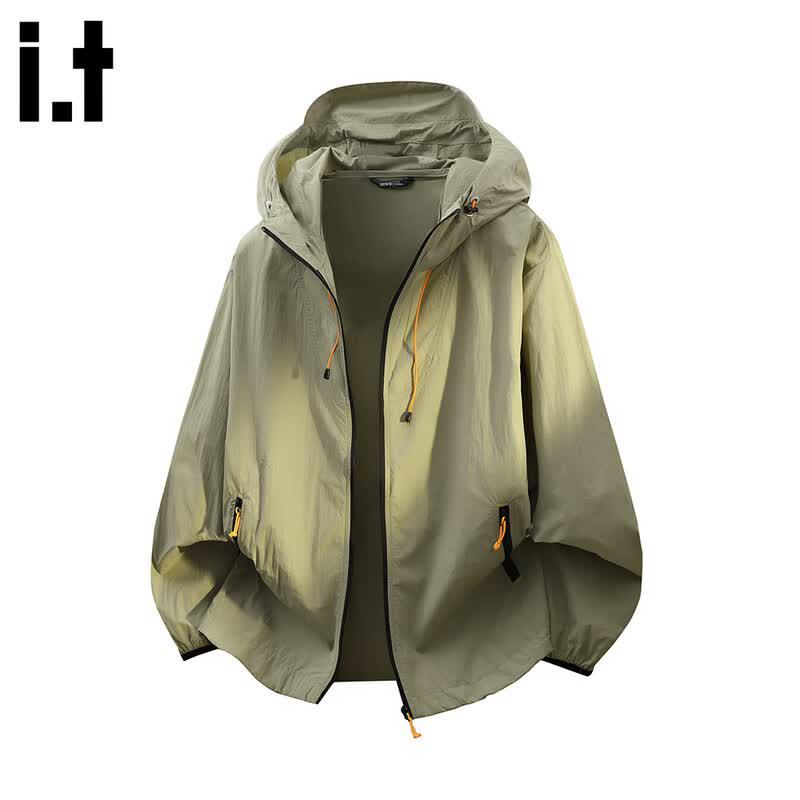 CHOCOOLATEit Unisex lockere Kapuzenjacke mit Sonnenschutz