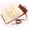 Leather Writing Notebook off white Paper Diary with a decorative key for Men and Women and gift diary in Brown Color
