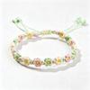 Small Chrysanthemum Woven Bracelet Braided Rope Knot Bracelets  For Lovers