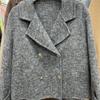 2026 Korean-Style Double-Faced Cashmere Coat: Short, Slim, Loose Woolen Design for Women