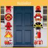 Fire Protection Cartoon Theme Birthday Party Decor Door Hanging For Event Kids