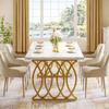 Tribesigns Modern Dining Table for 6 People, Living Room Table, 160 X 80 X 75 Cm, Rectangular Kitchen Table, Dining Table
