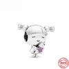 Fit Original  Bracelet Silver 925 French Fries  Chocolate Ice Cream Candy Charm Bead  DIY Jewelry for Women