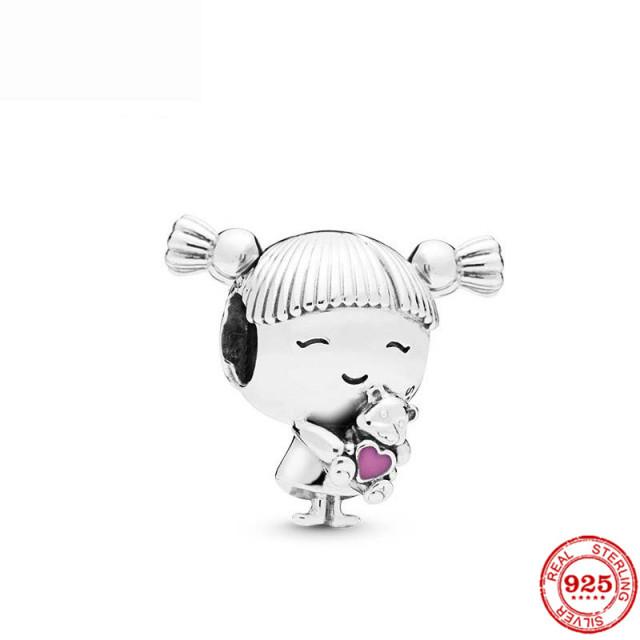 Fit Original  Bracelet Silver 925 French Fries  Chocolate Ice Cream Candy Charm Bead  DIY Jewelry for Women