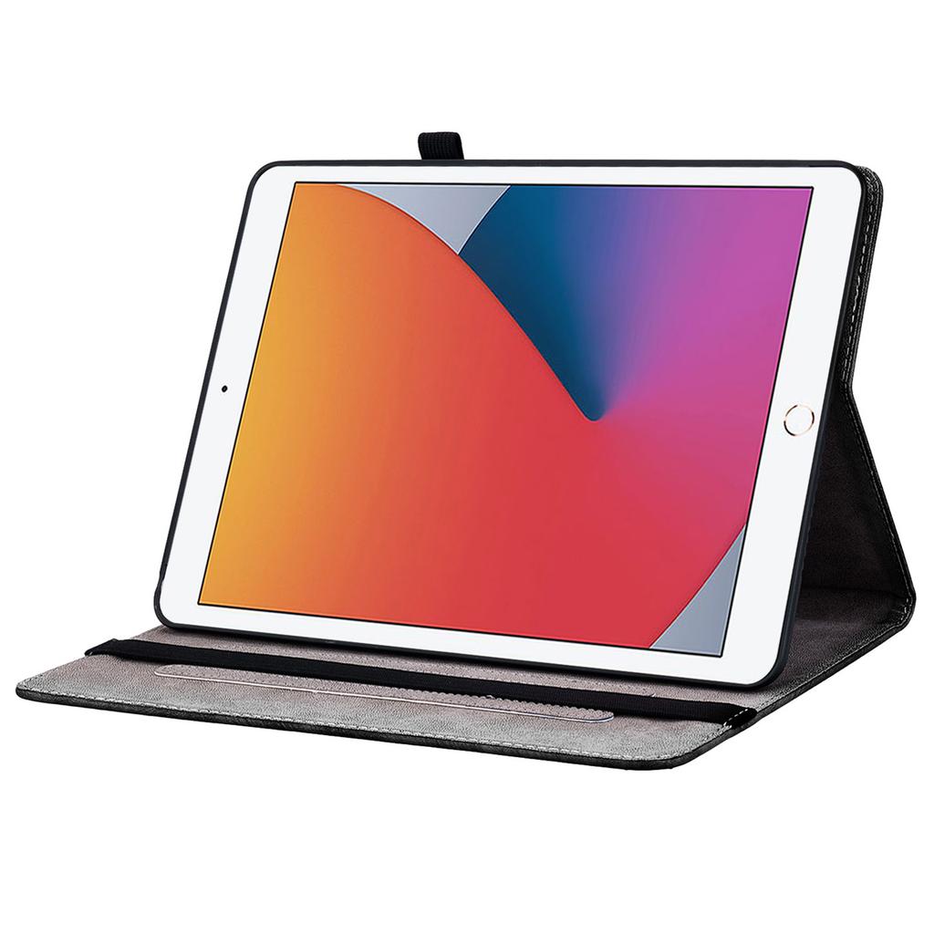 For iPad 10.2 (2021)/(2020)/(2019) Flip Case Pattern Printing Tablet Cover with Card Holder