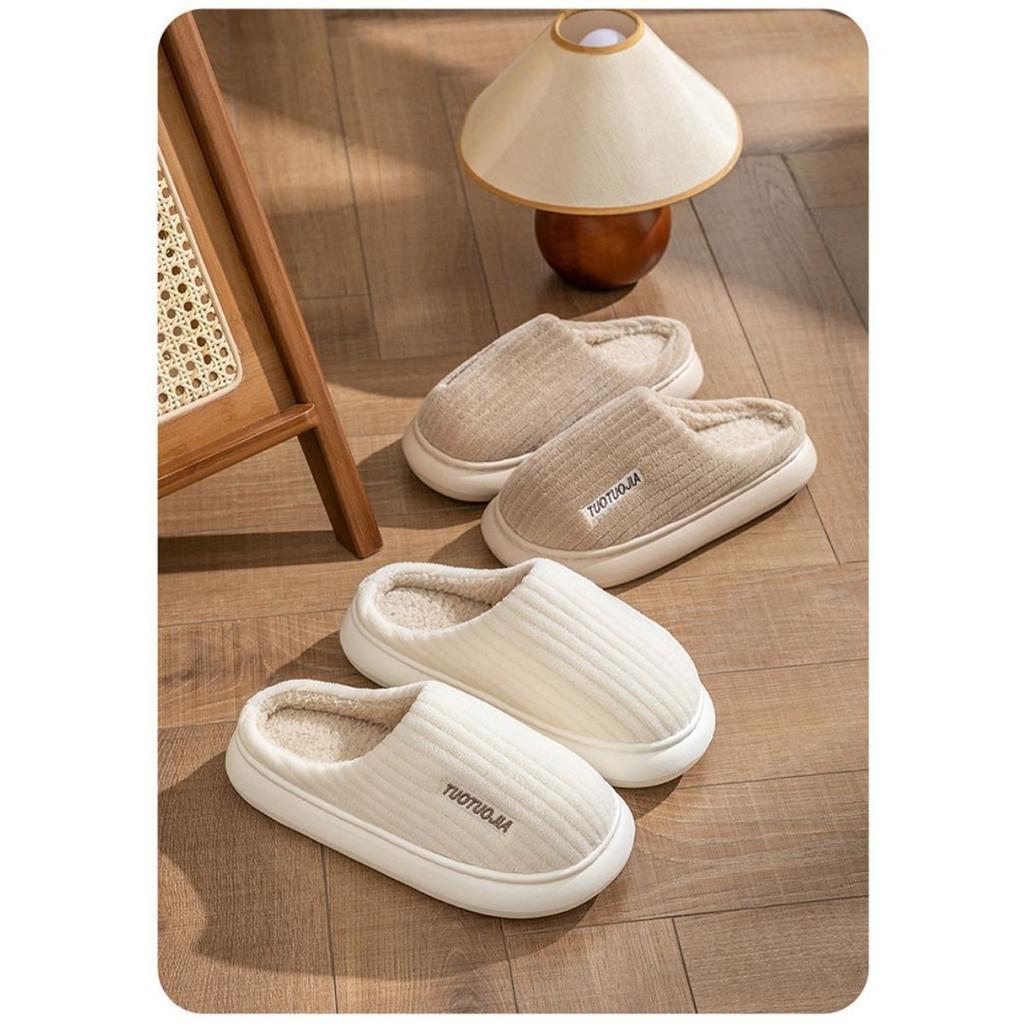 Cotton Slippers, Indoor Slippers, Thermal Slippers, Non Slip Shoes, Plush, Couple Cotton Slippers