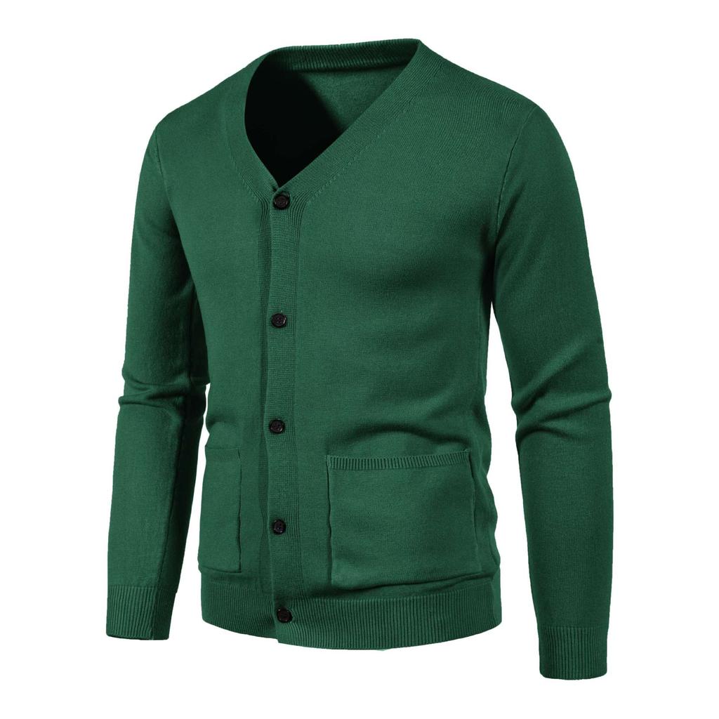 Frühling und Herbst Strickwaren Herren koreanischen Stil Mode lässig All-Match-Außenpullover Mantel Herren dünne Jacke