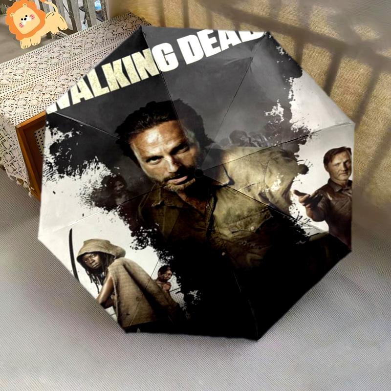 Apocalyptic Warrior Uprising Folding umbrella 8 paraphenoid bones Portable printing Sun umbrella Gift