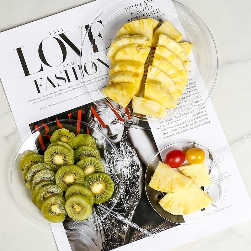 Jinwuyuan Disposable Crystal-Look Plastic Plates