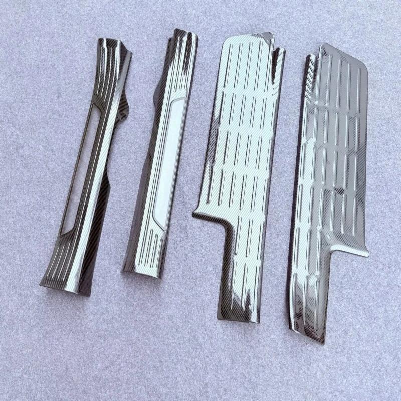 For Toyota Grand Highlander 2024 2025 inner Stainless Steel Door Sill Scuff Plate Door Welcome Pedal Threshold Bar Cover sticker