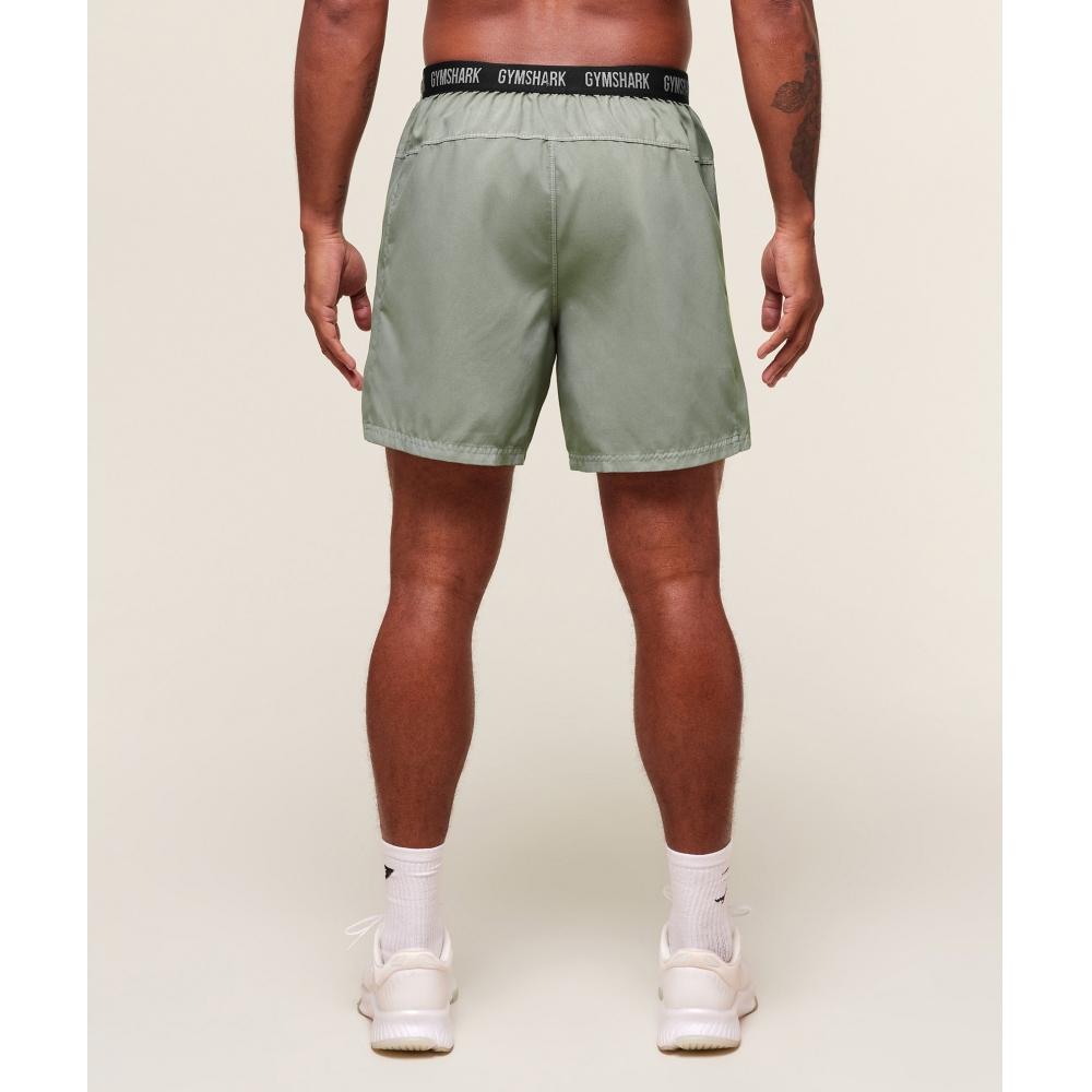 Gymshark Fit Light 7  Shorts Strength Green A2c2t Ecjh