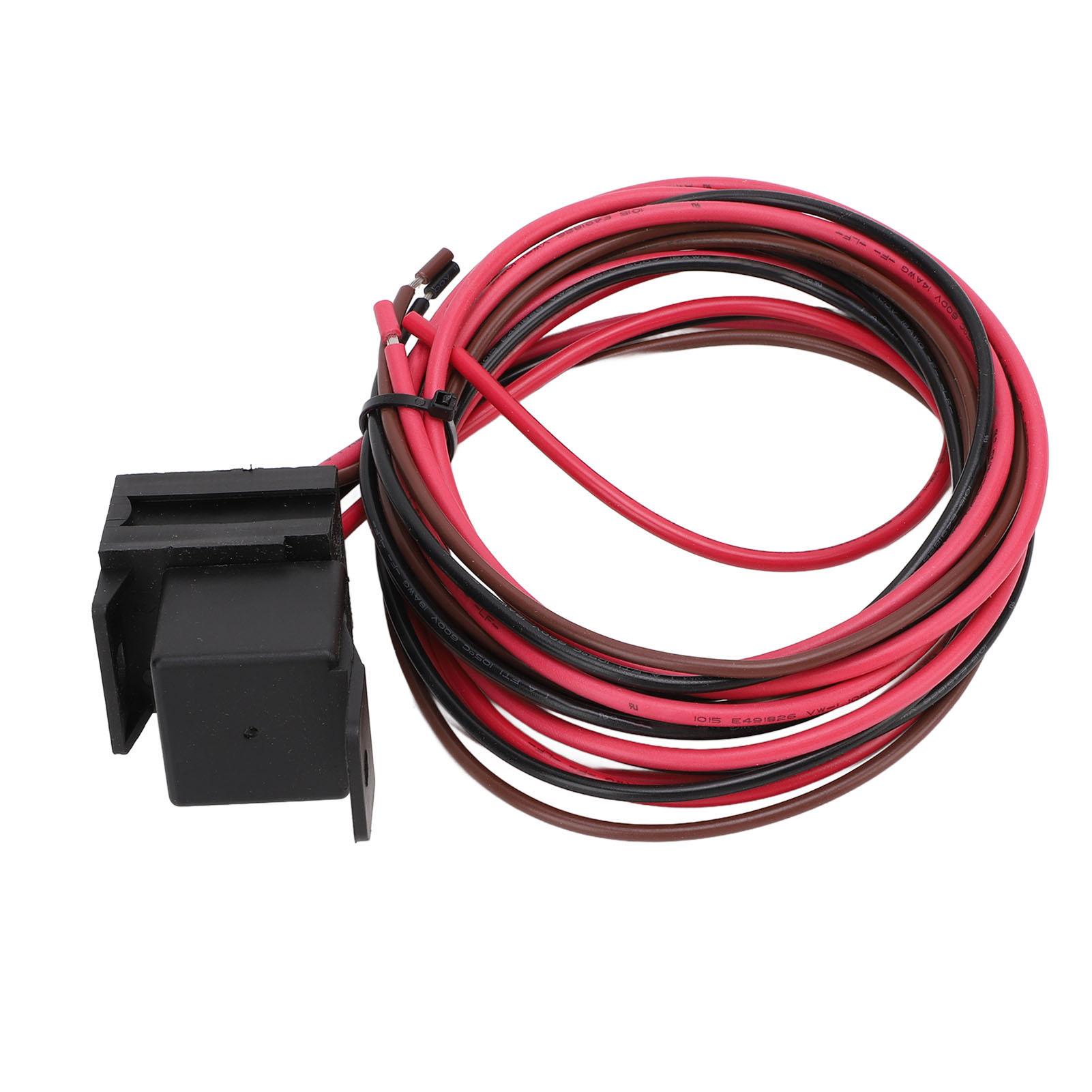 

Электрический вентилятор термостат управления реле комплект проводов DC12V 60A регулируемый универсальный подходит для автомобиля грузовик