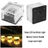 Solar Ice Brick Induction Light for Outdoor Garden Steps