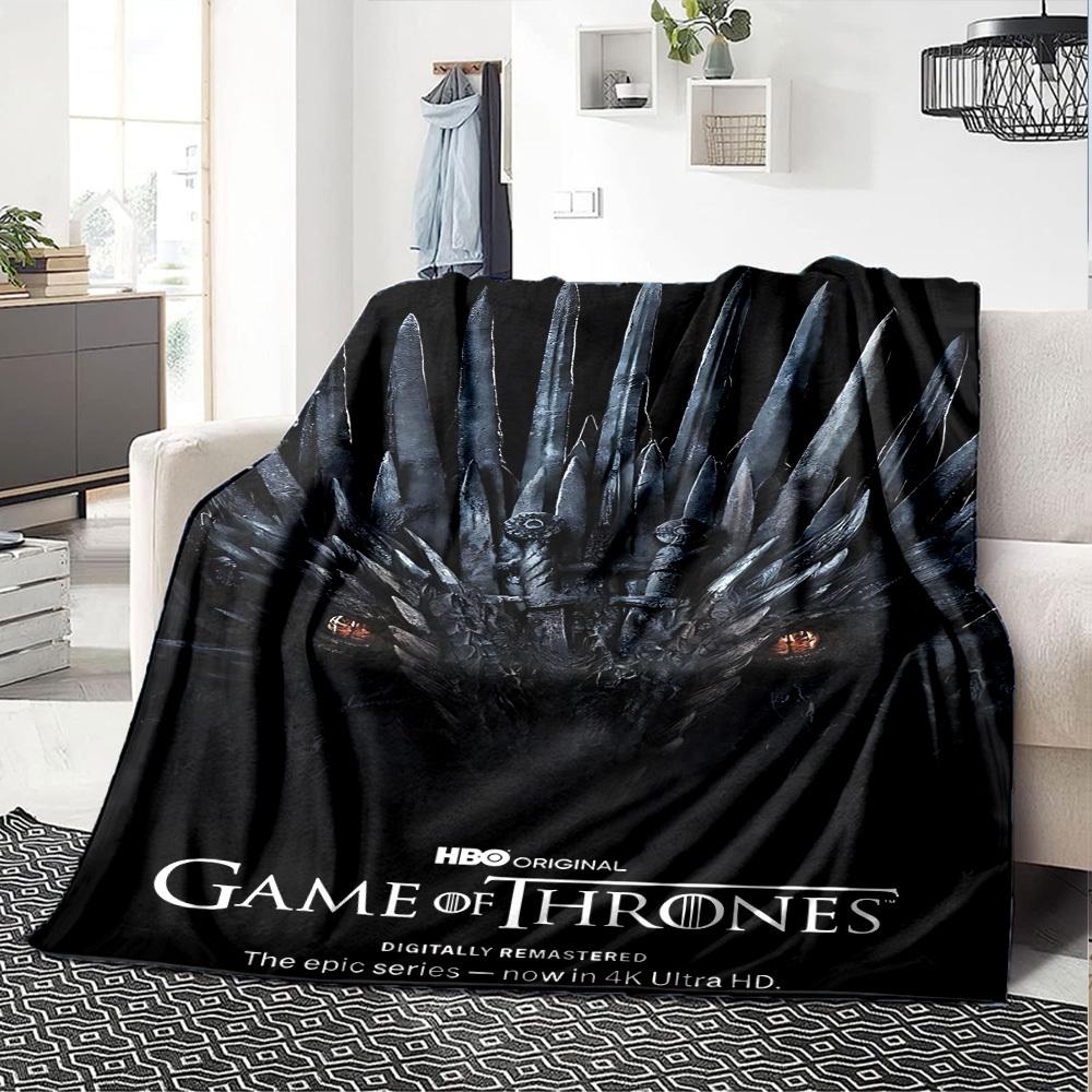 1pc Game of Thrones 4K Ultra HD Flannel Blanket Soft Warm Throw for Home, Office, Travel, All-Season Cozy Bedding GiftL1054