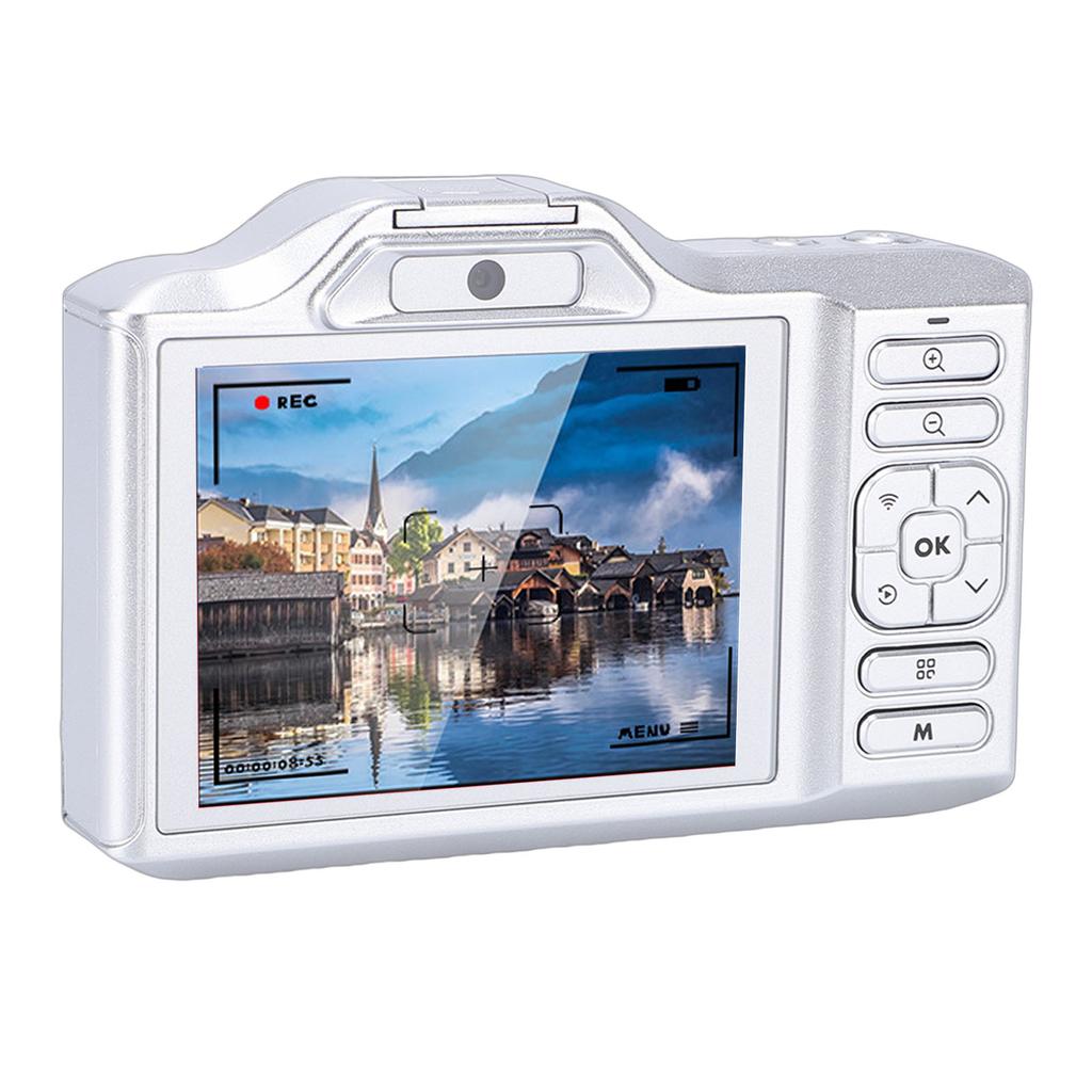 4K 64MP Camera for Photography WiFi Camera with Auto   Dual Camera 18X Digital Zoom 1200mAh Battery for Travel