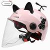 Certified Electric Bike Helmet with Sun Protection, Cute & Universal Half Helmet for Men and Women, All-Season Cycling Safety.