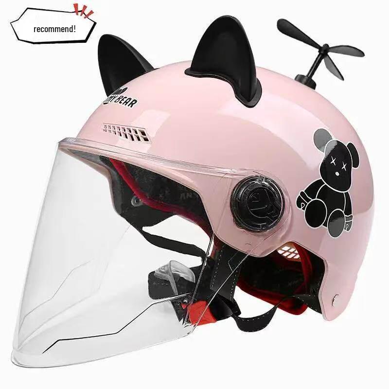 Certified Electric Bike Helmet with Sun Protection, Cute & Universal Half Helmet for Men and Women, All-Season Cycling Safety.
