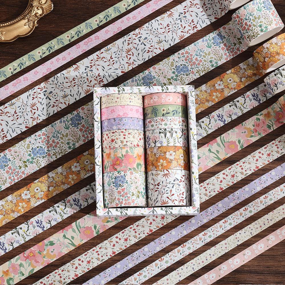 12Pcs Sakura Washi Tape Scrapbooking Supplies Masking Tape Decorativa School Supplies Diary Decoration Washitape