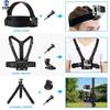 GoPro Action Camera Accessory Kit Compatible With DJI Osmo YI ShanGou Models Black Plastic Mounts Adapters Set