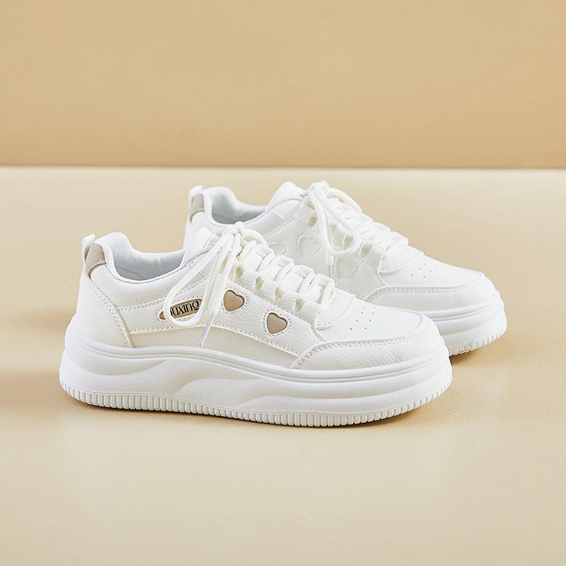 

Женские повседневные кроссовки на толстой платформе, нескользящие, удобные, для ходьбы, для женщин, со шнуровкой, дышащие, кроссовки для бега, спортивные кроссовки для тенниса 40 белый