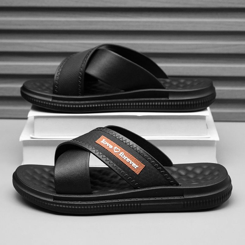 Men's Slippers for Summer Outdoor Wear Thick Soled Wear-resistant Indoor Home and Household Use Beach Sandals Men's Style