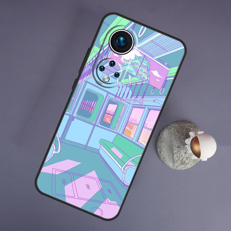 Pastel Japan Kyoto City For Huawei Honor Magic 5 Lite 70 50 X8 X9 a P20 P30 P40 P50 P60 Pro P Smart Nova 9 5T Case