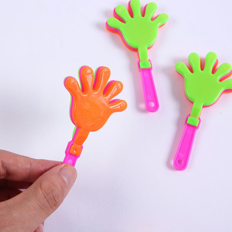 10Pcs Colorful Mini Hand Clapper Cheering Props Clap Your Hands Toys For Kids Birthday Party Favors Baby Shower Pinata Fillers