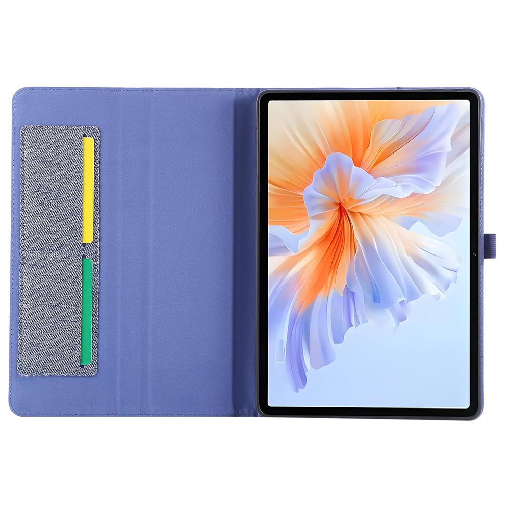 For Honor Tablet GT/Pad V9 Leather Case Card Holder Cloth Texture Tablet Stand Cover
