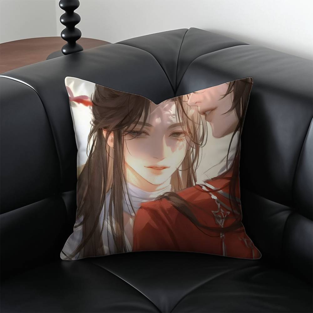 

HHeaven OOfficials BBlessing Pillow Case Antidustmite Pillowcase Invisible zipper silky short plush Sofa cushion cover 30X30cm