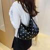Small-scale Polka Dot Large-capacity Crossbody Bag, Casual and Simple Single-shoulder Bag