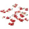 20pcs 20pcs Mushroom Pendant Charms 5 Shapes Jewelry Crafts Making Necklace Red Mushroom  Women