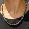 Bohemian Natural Stone Coconut Shell Wood Beads Beaded Beach Vacation Simple Men's Necklace