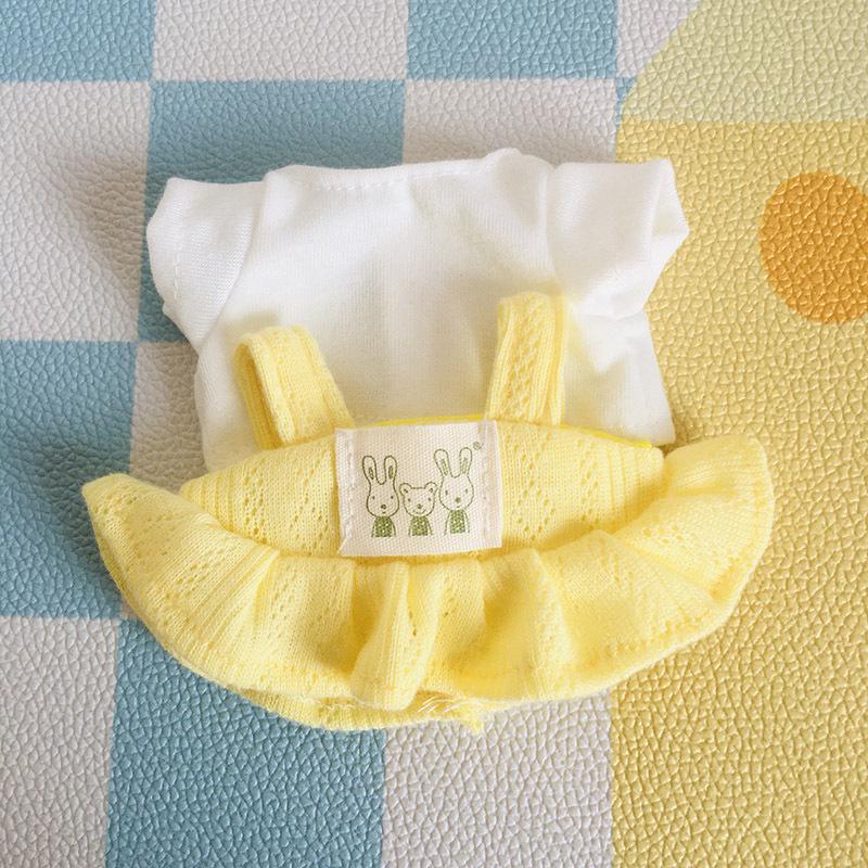 בגדי בובת קטיפה ויניל חמודה 17 ס"מ קופסה עיוורת - תליון LaBuBu שמלת אביזרים