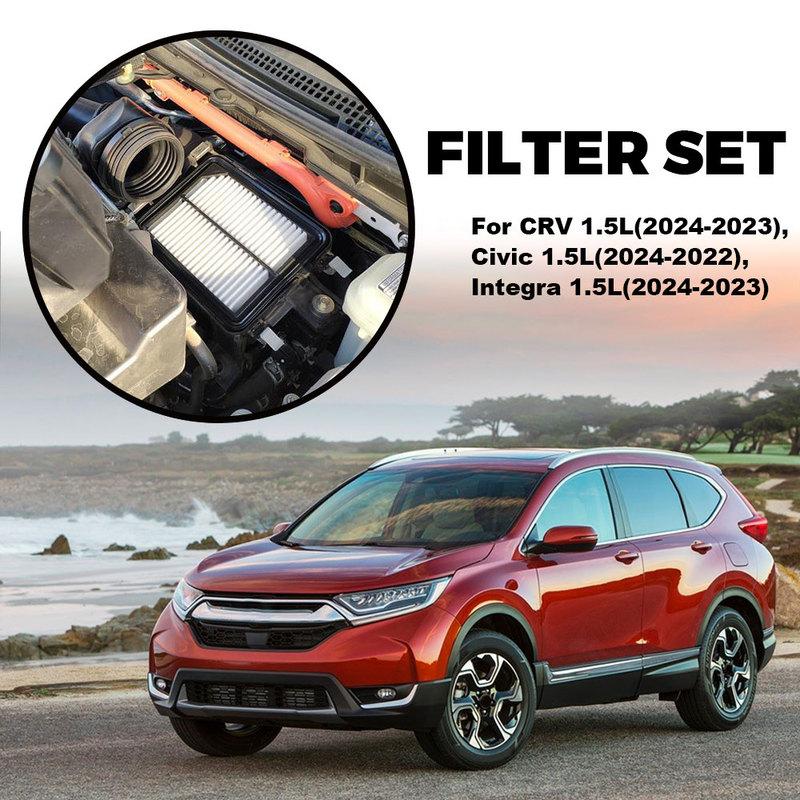 Engine Air Cleaner Flow Filter For Honda CR-V 1.5L -2024 Integra 1.5L  2024 Civic 1.5L -2024 1722064AA00 80292TGLE01